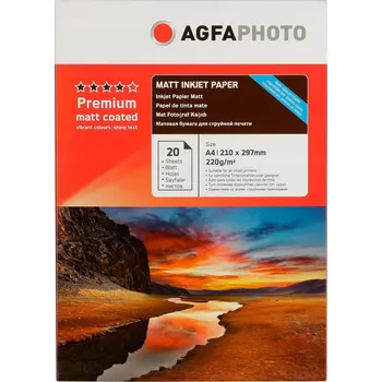Fotopapír Matný fotopapír AgfaPhoto A4 220 g/m2 20 ks