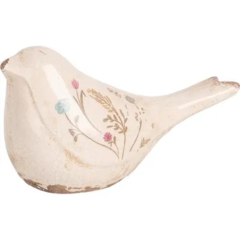 Keramická dekorace ptáček s kvítky Floral Cartoon M - 22*9*12 cm