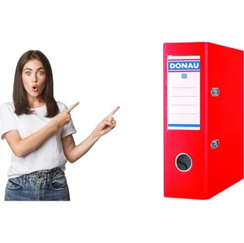 Obraz Segregátor DONAU Master, PP, A5/75 mm, červený