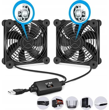 Domácí ventilátor SUPER TICHÝ VENTILÁTOR 124mm TICHÝ VĚTRÁK VENTILÁTOR DO POČÍTAČE