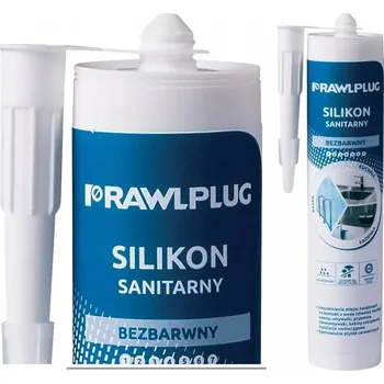stavební silikon SANITÁRNÍ SILIKON RAWLPLUG BEZBARVÝ 300 ML