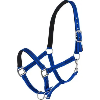 Vybavení pro koně Ohlávka COVALLIERO Mustang modrá royal/černá COB