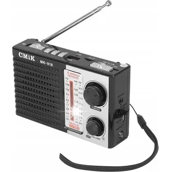Radiopřijímač PŘENOSNÉ RÁDIO MK-918 AM/FM CMiK, ŠEDO-STŘÍBRNÉ