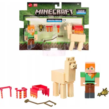 Figurka MINECRAFT FIGURKA ALEX S LAMOU, pixelová figurka + příslušenství JCN51
