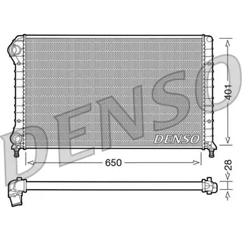 Chladič motoru Chladič, chlazení motoru DENSO DRM09061