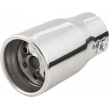 autokoberec Koncovka výfuku tlumiče ocel, kulatá krytka