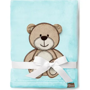 Dětská deka Be Mammy Dětská deka s 3D motivem Mazlíček dárek svátky 76x102 BE-168