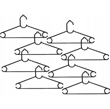 Věšák Šatní ramínko kovový Swe černý