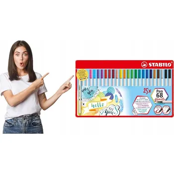 Fixy STABILO BRUSH PEN 68 [25] kovová krabička