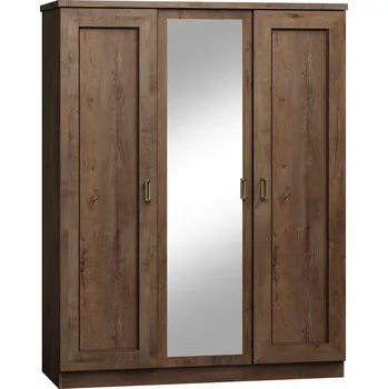 Šatní skříň Skříň Jarstol TADEUSZ 135 x 190 x 57 cm dub skříň se zrcadlem