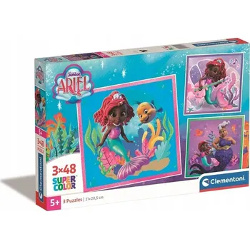 PUZZLE 3X48 SUPER BARVA ARIEL, CLEMENTONI