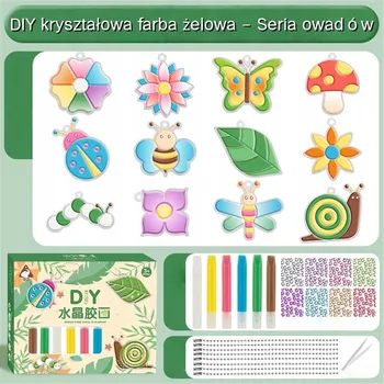 kreativní sada DIY Sada na Výrobu Šperků s Křišťálovými Obrázky pro Děti