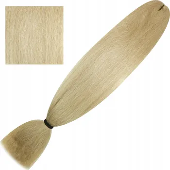 Příčesek Syntetické vlasy Kanekalon Super Soft na copánky, blond, 80 g, 60 cm, B27/220