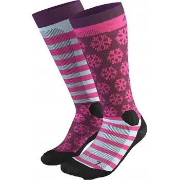 Dámské ponožky Ponožky DYNAFIT FT Graphic Růžové, velikost 35-38