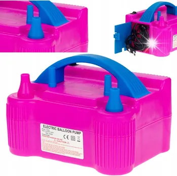 Balónek ELEKTRICKÁ PUMPIČKA NA BALÓNKY 2 TRYSKY VÝKONNÁ RYCHLÁ 230V 600W NA BALÓNKY