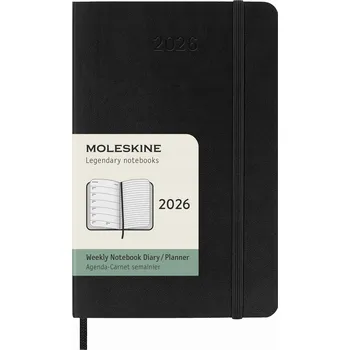 Diář Knižní diář 2026 A6 Moleskine černý