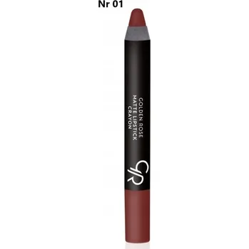 Přípravek na rty Golden Rose Matte Lipstick Crayon 01 3,5 g matná rtěnka v tužce
