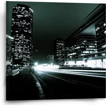 Obraz Sablio Obraz Noční ulice - 50x50 cm