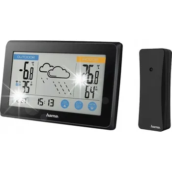 Meteostanice HAMA Meteorologická stanice Touch, černá