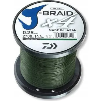 Šňůra Daiwa J-Braid x4 0,07 mm 135 m 2,60 kg 0,07 mm x 135 m