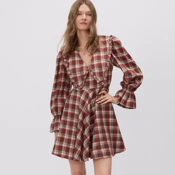 Dámské šaty Reserved - LADIES` DRESS - bordó - 696JR-53X - 696JR-53X-S