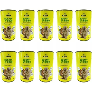 Krmivo pro psa ATOR Vlhké krmivo pro psy drůbeží konzerva sada 12x1250g