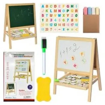 Magnetická kreslící tabulka Tablica dwustronna drewniana