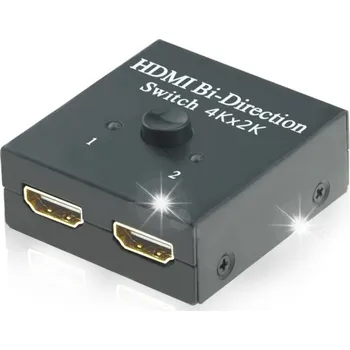 HDMI Rozbočovač/Přepínač 1x2 / 2x1 s přepínačem