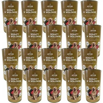 Krmivo pro psa ATOR Vlhké krmivo pro psa hovězí konzerva sada 24x1250g