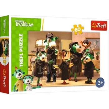 Puzzle Puzzle Trefl 60 dílků Puzzle 60 Rodina Trefliků Na stopě