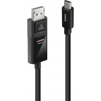 Datový kabel Lindy 1m adaptérový kabel USB-C na DisplayPort 8K60, 43341