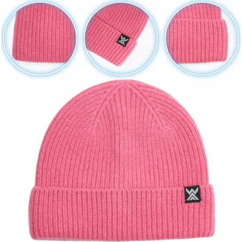 Čepice Dětská zimní čepice WOOLCANO Merino 100% HAT0440 růžová U