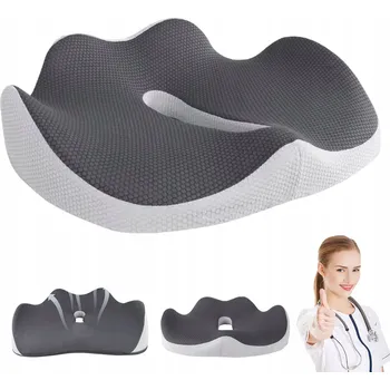 Polštář ORTOPEDICKÝ POLŠTÁŘ PRO SEDĚNÍ NA ŽIDLI DO AUTA KŘESLA DO KANCELÁŘE
