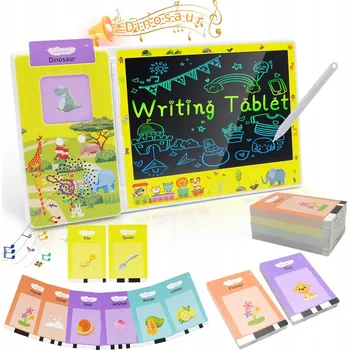 Hračka pro nejmenší Grafický Tablet pro děti - znikopis s kartičkami v angličtině, 224 slovíček