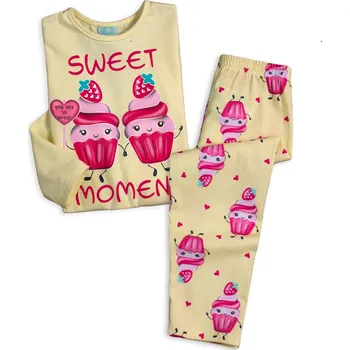 Dětská móda Dívčí pyžamo svítící ve tmě KYLY SWEET MOMENT žluté Velikost: 104