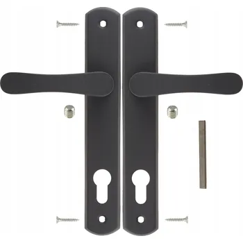 Dveřní kování Klika pro branky a vrata Km Express Dlouhá, Rozeta pro vložku