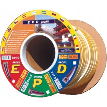 Těsnění do okna a dveří Okenní těsnění bílé Motive 0,9 x 15000 x 4 mm