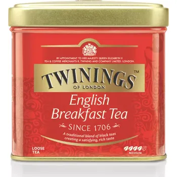Čaj Twinings English Breakfast Tea sypaný černý čaj plechovka 100g