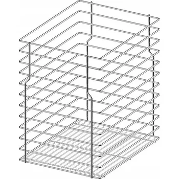 Koš na prádlo Koš na prádlo Rejs jednopatrový, chromovaný vzhled, 60 cm