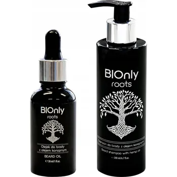 Péče o vousy Sada na vousy BiOnly s konopným olejem, Šampon a olej