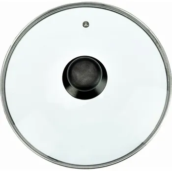 Poklice Poklice skleněná s rámkem a výpustníkem 30 cm