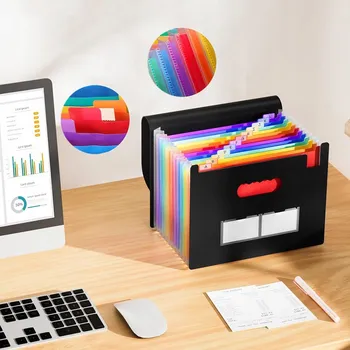 Aktovka na dokumenty HARMONIKOVÁ POŘADAČKA / ORGANIZÉR NA DOKUMENTY A4, 13 PŘIHRÁDEK