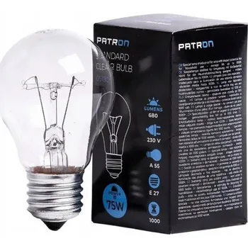 Žárovka Žárovka Patron pro vysoké teploty E27 75W A55 230V čirá (1 ks)