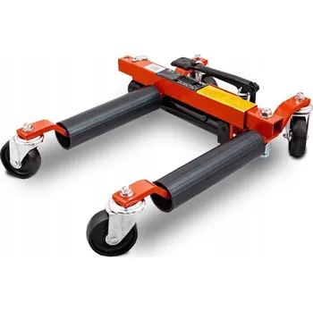 zvedák Vozík pod kola s hydraulickým zvedákem 4ks červený