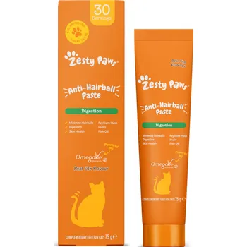 Krmivo pro kočku 75g Zesty Paws Cat Anti-Hairball Paste kočičí pochoutky