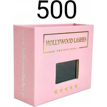 Péče o řasy a obočí HOTOVÉ TRSY ŘAS VĚJÍŘKY 4D 0,10D 7MM 500ks Hollywood Lashes
