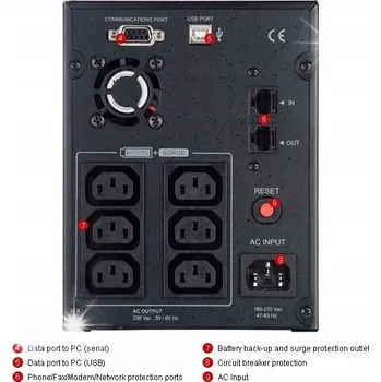 Záložní zdroj Záložní zdroj UPS Value2200EILCD 2200VA/1320W RJ11/RJ45/AVR/6xC13