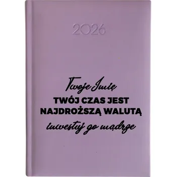 Kalendář Knižní kalendář 2026 A5 FunnyCase fialový