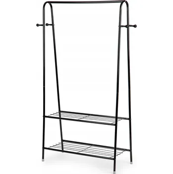 Věšák Stojanový věšák kovový ModernHome černý