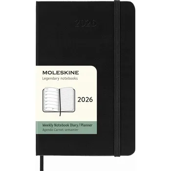 Diář Knižní diář 2026 A6 Moleskine černý